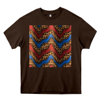 Chocolate Brown leopard 4th of july seamless pattern Heavy Core Tee - BundleAndBundleShop