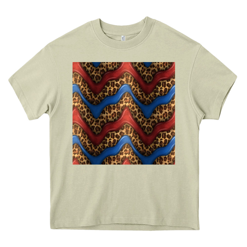 Leopard 4th Of July Seamless Pattern Heavy Core Tee by BundleAndBundleShop | Teevron