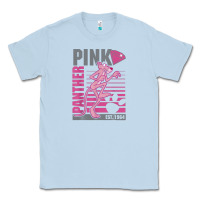 Dusty Blue Pink Panther Classic Tee - ArtMosaic