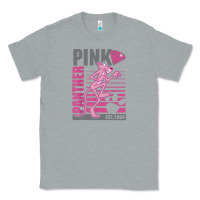 Heather Grey Pink Panther Classic Tee - ArtMosaic