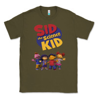 Army Green Sid The Science Kid boyfriend Classic Tee - ArtMosaic