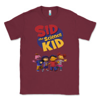 Burgundy Sid The Science Kid boyfriend Classic Tee - ArtMosaic