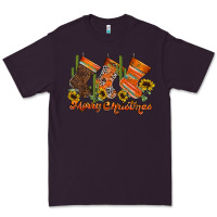 Plum western Christmas Premium Tee - CowhideDigitalArt