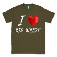 Army Green i love heart bid whist card game t shirt Classic Tee - ArtMosaic