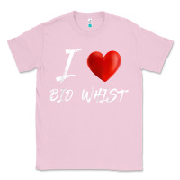 Bubblegum Pink i love heart bid whist card game t shirt Classic Tee - ArtMosaic
