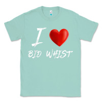 Seafoam i love heart bid whist card game t shirt Classic Tee - ArtMosaic