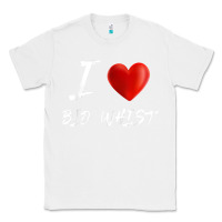 White i love heart bid whist card game t shirt Classic Tee - ArtMosaic