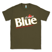 Army Green labatt blue beer Classic Tee - ArtMosaic