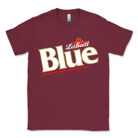 Burgundy labatt blue beer Classic Tee - ArtMosaic