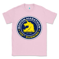 Bubblegum Pink boston marathon Classic Tee - ArtMosaic