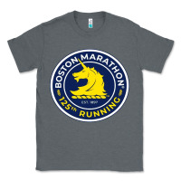 Charcoal Heather boston marathon Classic Tee - ArtMosaic