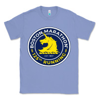 Colony Blue boston marathon Classic Tee - ArtMosaic