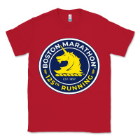 Red boston marathon Classic Tee - ArtMosaic