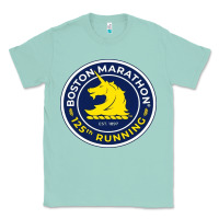 Seafoam boston marathon Classic Tee - ArtMosaic