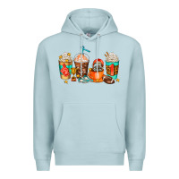 Blue Mist American football coffee cups Premium Hoodie - AdoDesignShop