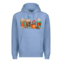 Colony Blue American football coffee cups Premium Hoodie - AdoDesignShop