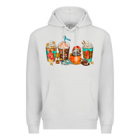 Dove Grey American football coffee cups Premium Hoodie - AdoDesignShop