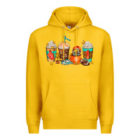 Lemon American football coffee cups Premium Hoodie - AdoDesignShop
