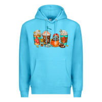 Ocean Blue American football coffee cups Premium Hoodie - AdoDesignShop