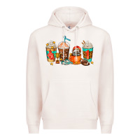 Pale Pink American football coffee cups Premium Hoodie - AdoDesignShop