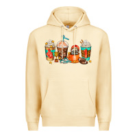 Pina Colada American football coffee cups Premium Hoodie - AdoDesignShop
