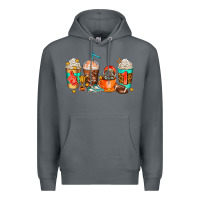 Rock American football coffee cups Premium Hoodie - AdoDesignShop