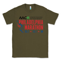 Army Green PHILADELPHIA MARATHON Classic Tee - ArtMosaic