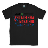 Black PHILADELPHIA MARATHON Classic Tee - ArtMosaic