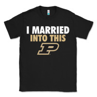 Black Purdue Boilermakers Married Into This - Apparel Classic Tee - ArtMosaic