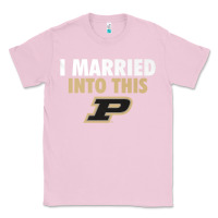 Bubblegum Pink Purdue Boilermakers Married Into This - Apparel Classic Tee - ArtMosaic