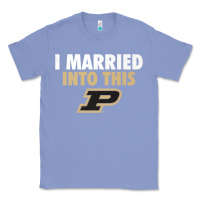 Colony Blue Purdue Boilermakers Married Into This - Apparel Classic Tee - ArtMosaic