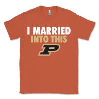 Copper Purdue Boilermakers Married Into This - Apparel Classic Tee - ArtMosaic