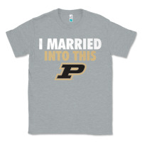 Heather Grey Purdue Boilermakers Married Into This - Apparel Classic Tee - ArtMosaic