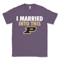 Lavender Purdue Boilermakers Married Into This - Apparel Classic Tee - ArtMosaic