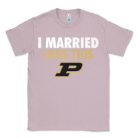 Lilac Purdue Boilermakers Married Into This - Apparel Classic Tee - ArtMosaic