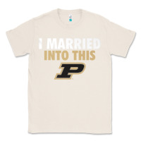 Natural Purdue Boilermakers Married Into This - Apparel Classic Tee - ArtMosaic