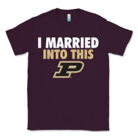 Plum Purdue Boilermakers Married Into This - Apparel Classic Tee - ArtMosaic