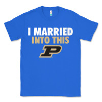 True Royal Purdue Boilermakers Married Into This - Apparel Classic Tee - ArtMosaic