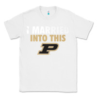 White Purdue Boilermakers Married Into This - Apparel Classic Tee - ArtMosaic