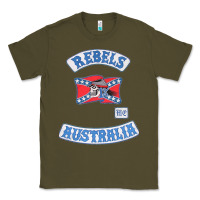 Army Green rebel MC supporter Classic Tee - ArtMosaic