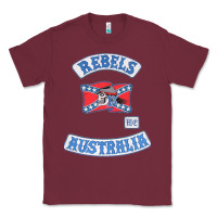Burgundy rebel MC supporter Classic Tee - ArtMosaic