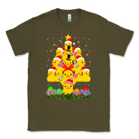 Army Green duck rubber duck christmas tree duckie and quack christmas 123 Classic Tee - ArtMosaic