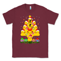 Burgundy duck rubber duck christmas tree duckie and quack christmas 123 Classic Tee - ArtMosaic