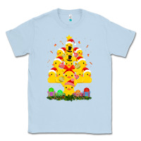 Dusty Blue duck rubber duck christmas tree duckie and quack christmas 123 Classic Tee - ArtMosaic