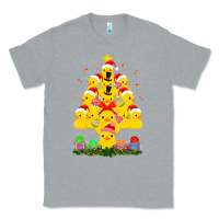 Heather Grey duck rubber duck christmas tree duckie and quack christmas 123 Classic Tee - ArtMosaic
