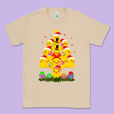 Duck Rubber Duck Christmas Tree Duckie And Quack Christmas 123 Classic Tee Designed By Artmosaic