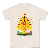 Natural duck rubber duck christmas tree duckie and quack christmas 123 Classic Tee - ArtMosaic