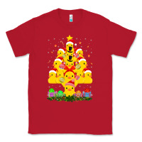 Red duck rubber duck christmas tree duckie and quack christmas 123 Classic Tee - ArtMosaic