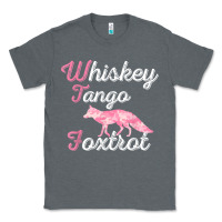 Charcoal Heather whiskey tango foxtrot military womens fun wtf quote t shirt Classic Tee - ArtMosaic