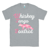 Heather Grey whiskey tango foxtrot military womens fun wtf quote t shirt Classic Tee - ArtMosaic